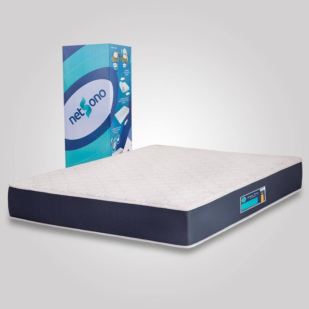 Colchão Netsono King na Caixa Comfort Double Face Pocket 193x203x25cm