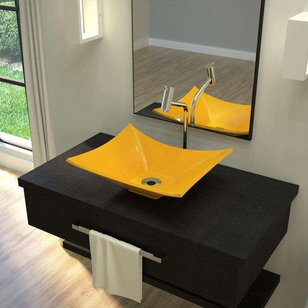 Kit Cuba L38 com Válvula Metal 1`` (2,6cm) Amarelo