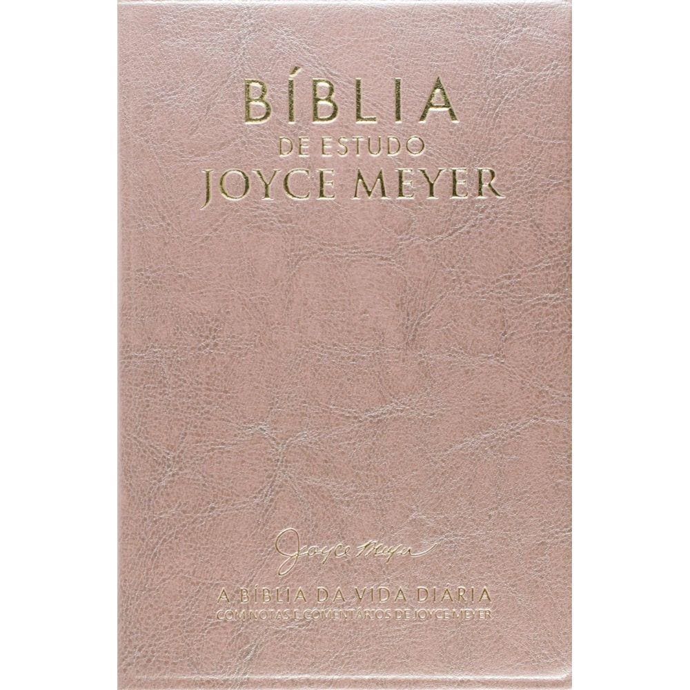 Biblia De Estudo Joyce Meyer Media Rosa Luxo