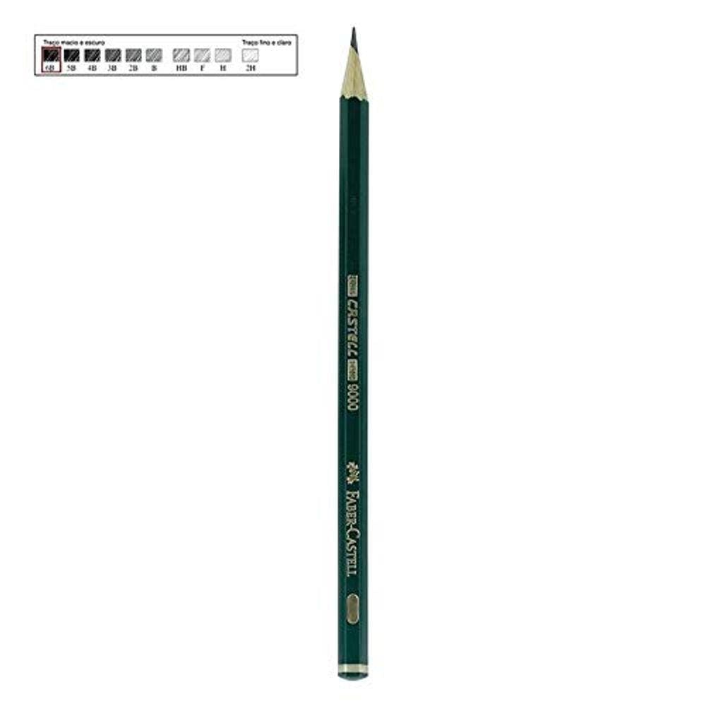 Lápis Preto 6B Sextavado Eco 9000