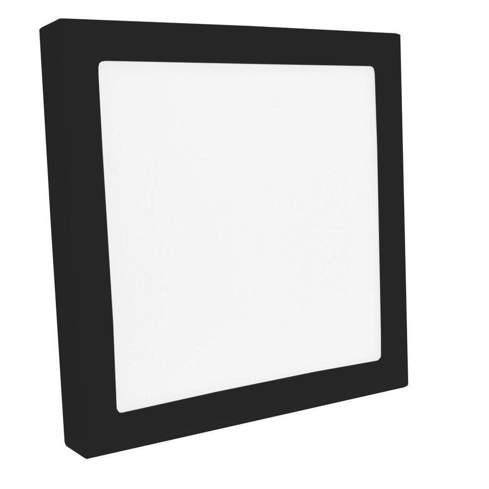 Luminária Led Sobrepor Jet Black 25W 5700K Save Energy