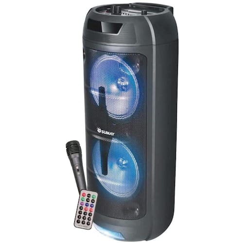 Caixa de Som Portátil Bluetooth Sumay Tower Sm-cap30 400w Rms Menor preço em Caixa de Som Portátil Bluetooth Sumay Tower Sm-cap30 400w Rms