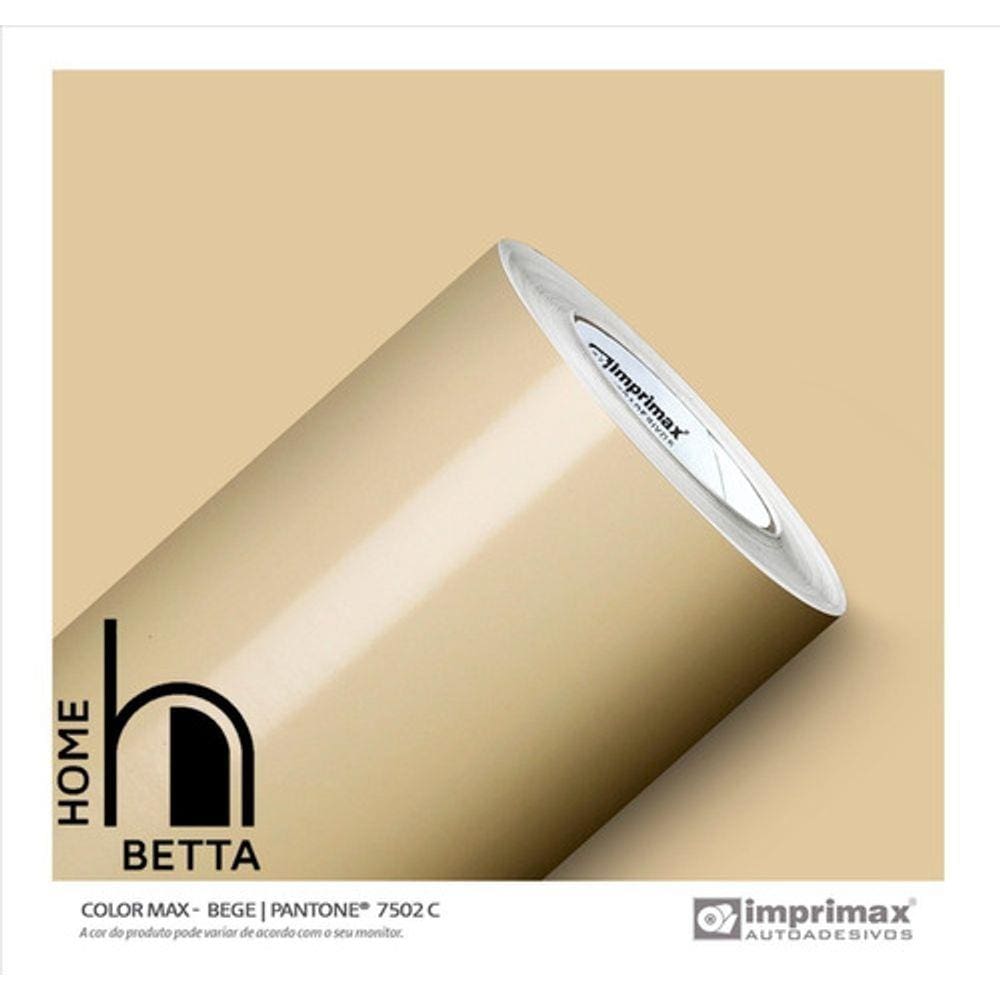 Adesivo Vinil 3m X 50cm Bege Brilho