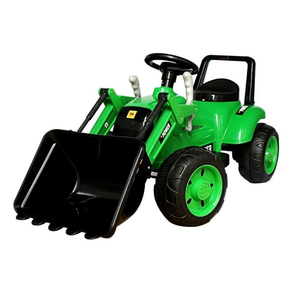 Mini Trator Escavadeira Elétrico Verde 12V BW081VD