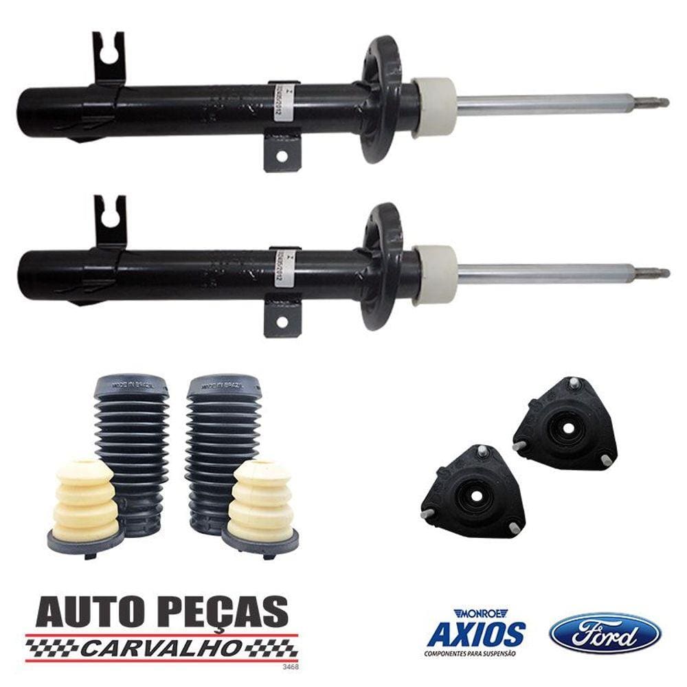 Kit par terminal direcao articulacao axial kit amortecedor dianteiro ...