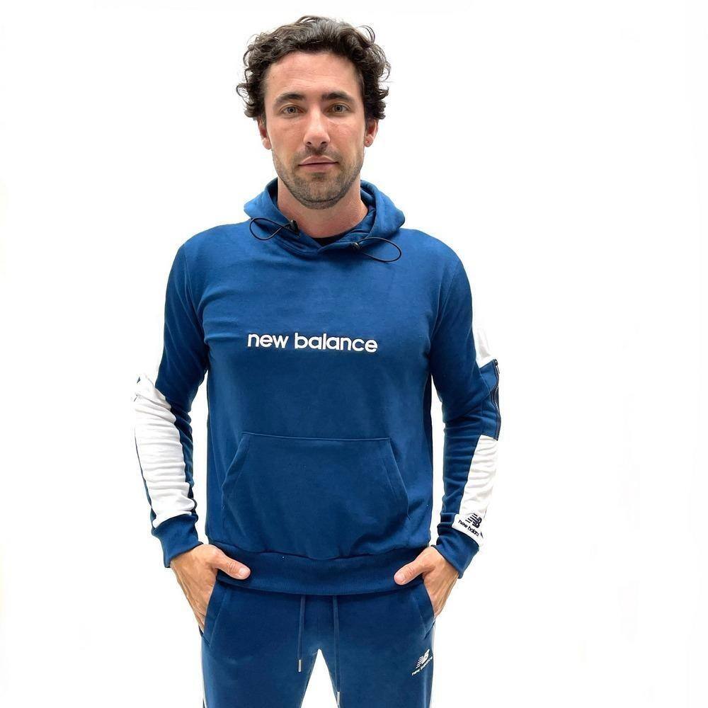 new balance pullover moletom com capuz