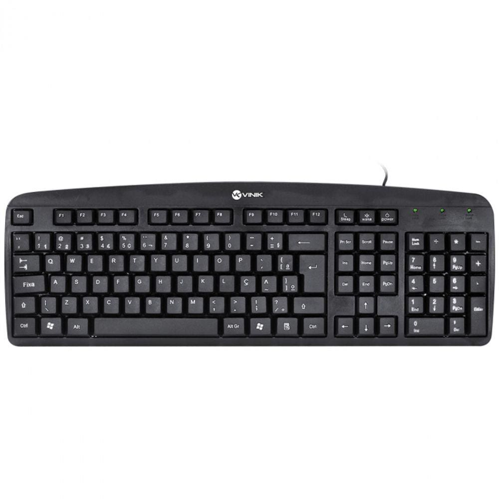 Teclado USB CORP ABNT2 1.8 Metros 110 Teclas Vinik - CT300