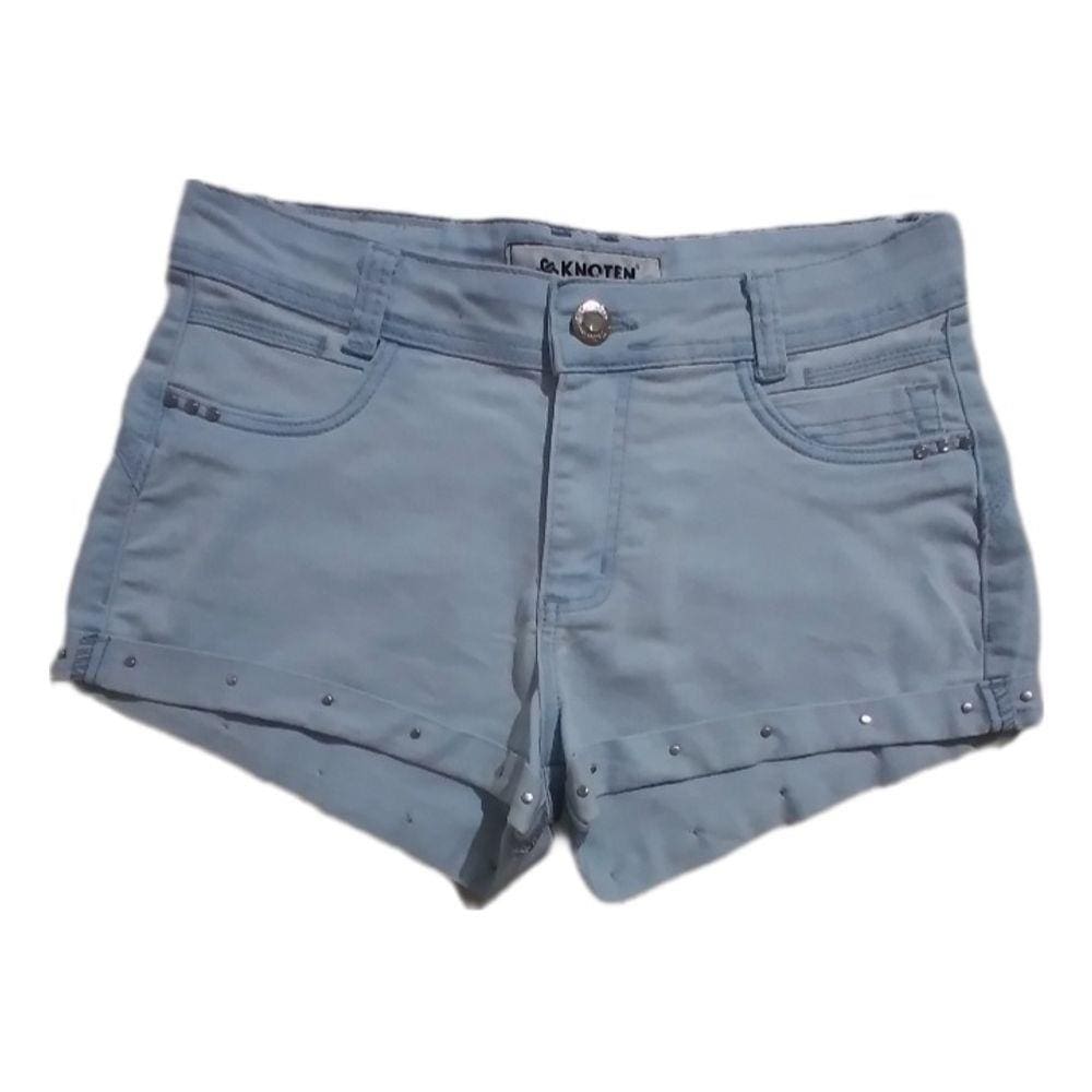 Shortinho Feminino Jeans Claro Levanta Bumbum com Elastano