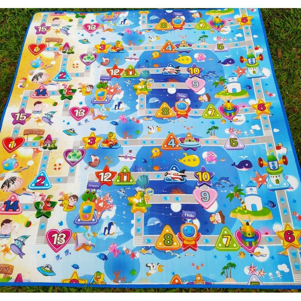 Tapete De Atividades Infantil Grosso - Dupla Face - 2,00x1,80 metros