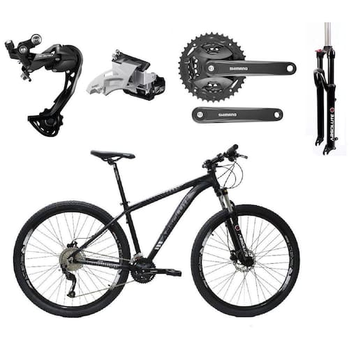 Bicicleta Aro 29 Absolute Wild Alumínio Câmbio Traseiro Shimano Alívio e Altus 27v Freio Hidráulico Garfo Com Trava - Preto/Cinza Menor preço em Bicicleta Aro 29 Absolute Wild Alumínio Câmbio Traseiro Shimano Alívio e Altus 27v Freio Hidráulico Garfo Com Trava - Preto/Cinza