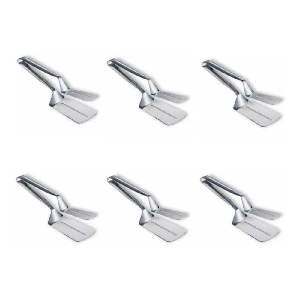 Kit 6 Pegador Duplo Twin Inox Porções Salgados Frituras Assados Restaurante