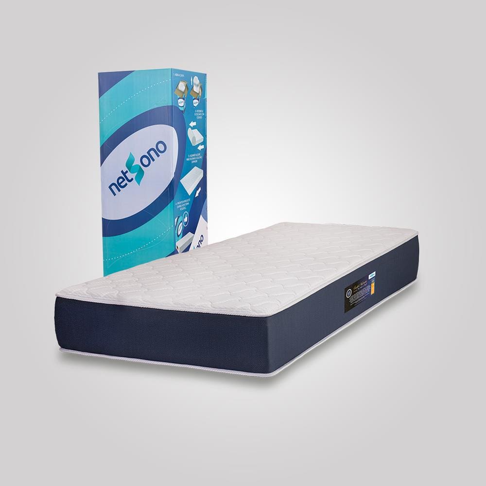 Colchão Netsono Solteiro na Caixa Vitagel Max Anatomic Double Face Pocket 88x188x25cm