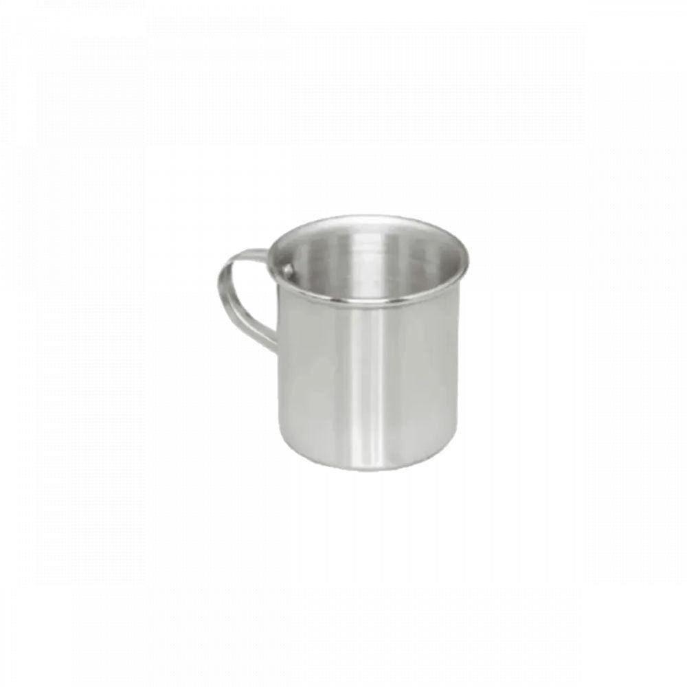 Caneca Escolar Alumínio Fundido Resistente Com Alça 300ml