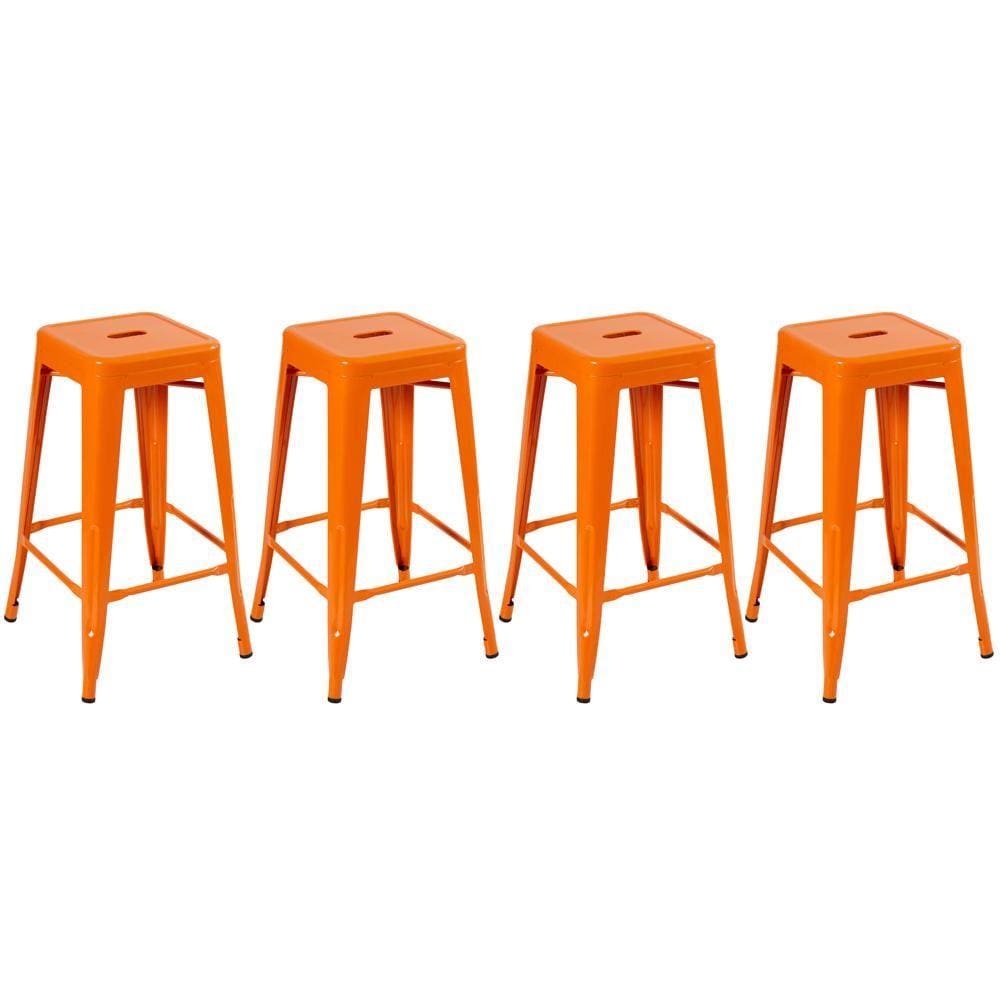 KIT - 4 x banquetas altas Iron Tolix - 76 cm -