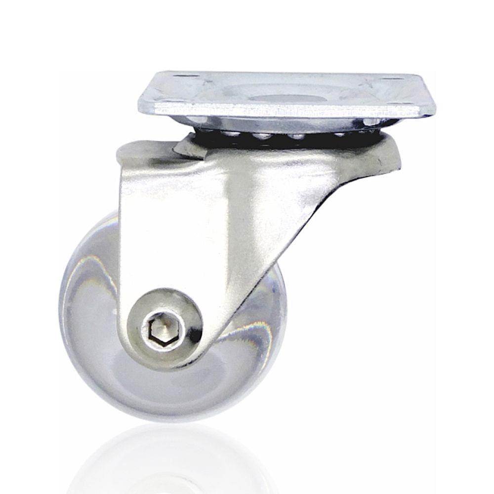 Pé Rodízio Pequeno Silicone Base Ferro 3,5cm PRD-07 Wiler-K