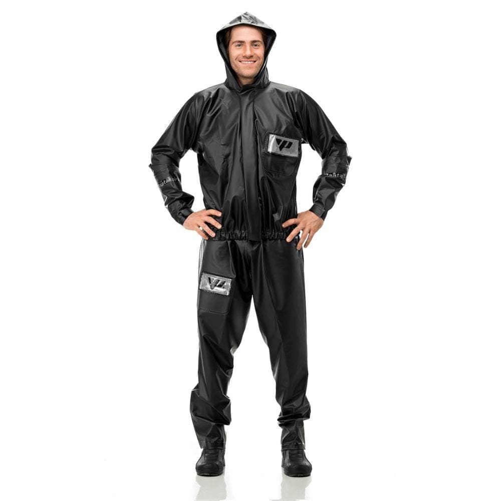 Conjunto Capa de Chuva Moto Pvc Premium Com Capuz Pantaneiro