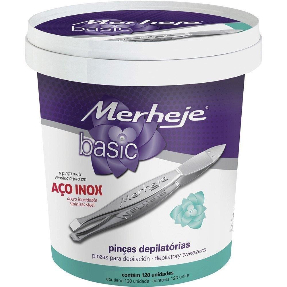 Pinca Merheje Depilatoria Basic Pote - Embalagem c/ 120 unidades