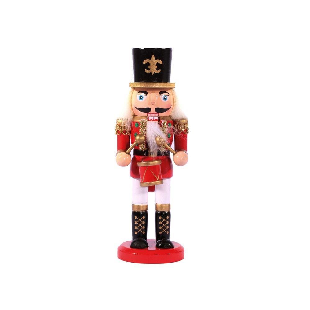 Soldado Quebra Nozes Músico 20cm Decorado Madeira - Magizi