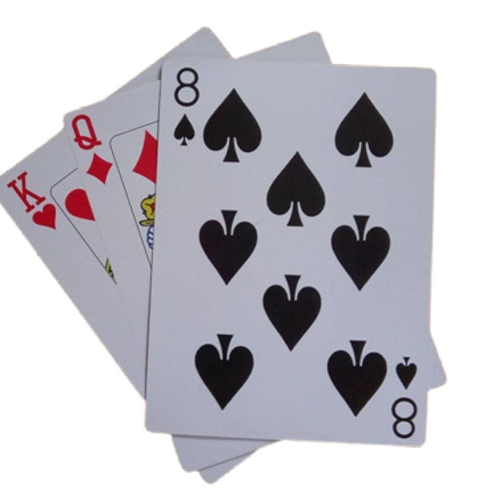 3 Card Monte 20 Jumbo Pvc A Vermelhinha Gigante