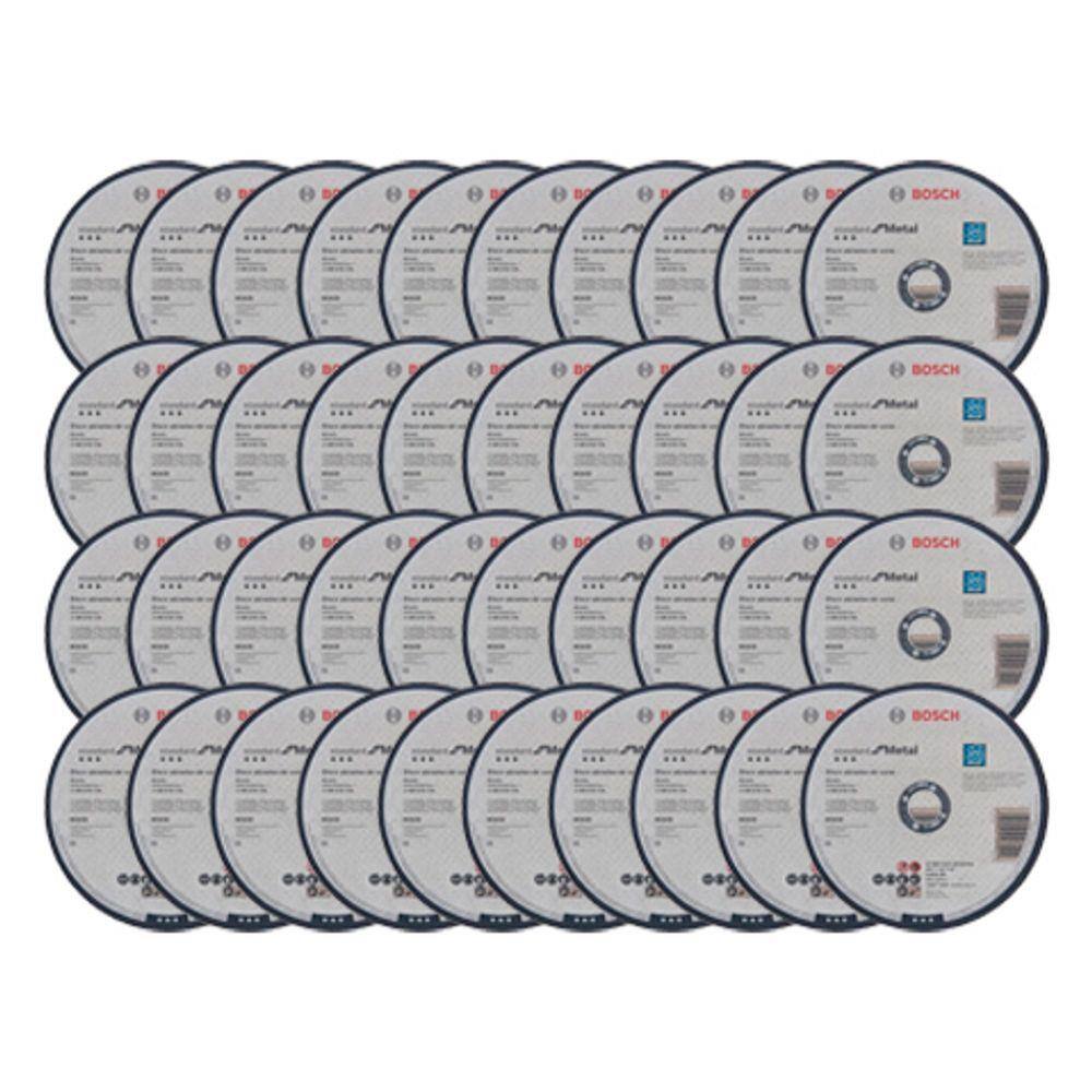 Kit 40 Discos de corte A 30 S BF para metal e inox 180x3mm Bosch