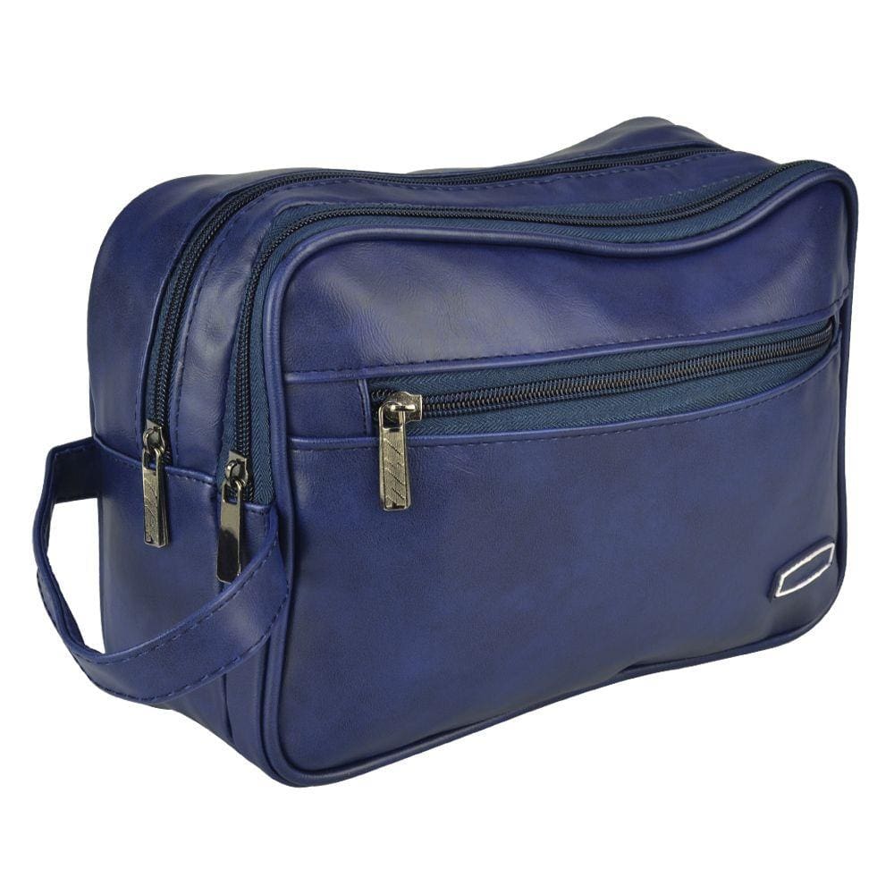 Necessaire Masculina Frasqueira Viagem Classic Azul CBRN18956