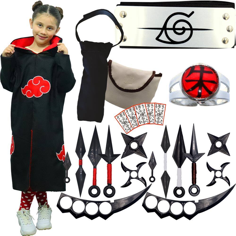 Naruto cosplay traje manto da akatsuki e uchiha itachi sharingan cabeça  colar anel kunai dor traje de halloween para homens, crianças Preço Prom. \u003c  atacado ~ www.brasilferti.com.br