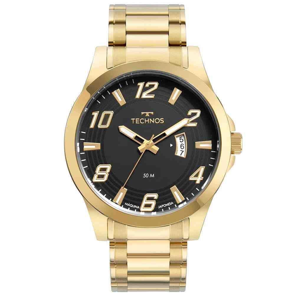 Relógio Technos Masculino Racer Dourado 2115Mxz/1P