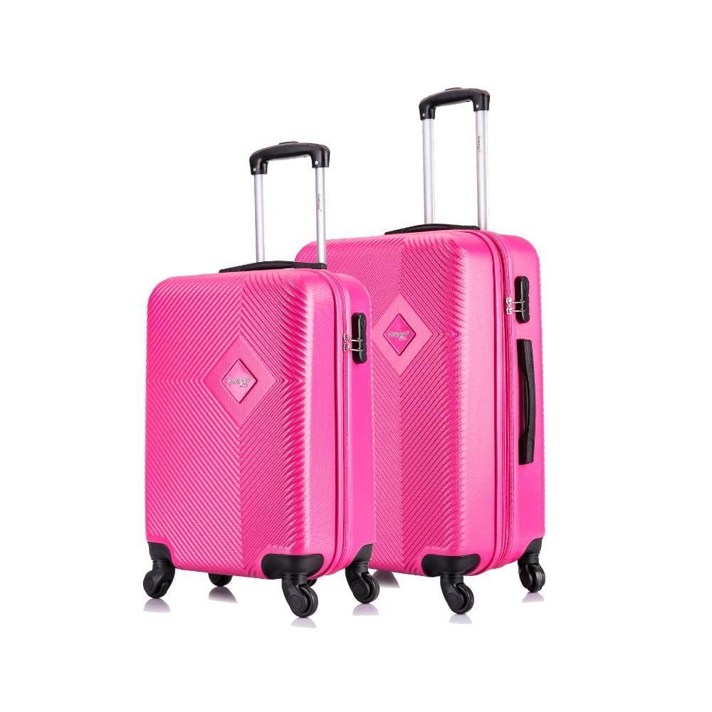Kit mala de viagem Pink pequena e média Zug Swiss Move