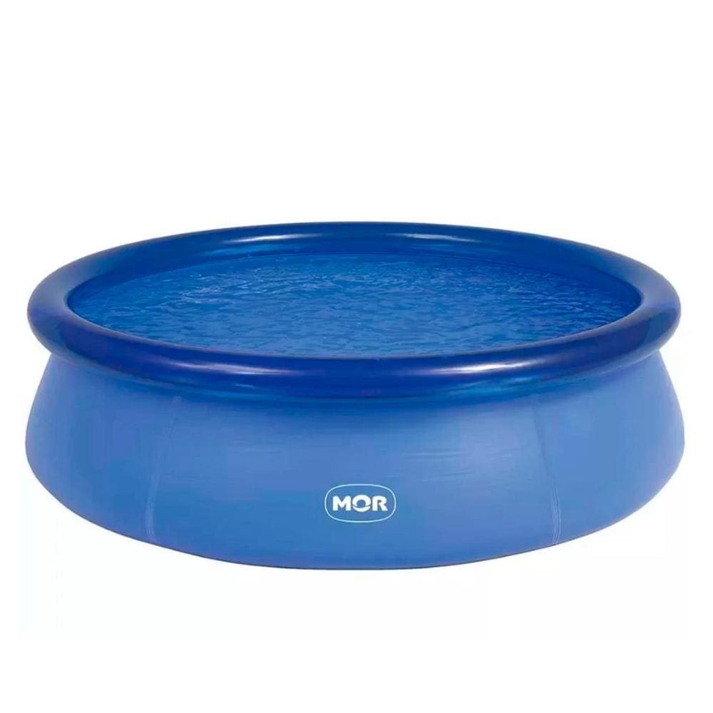 Piscina Plástica Redonda Azul 2400 Litros - Mor, Opção: Azul