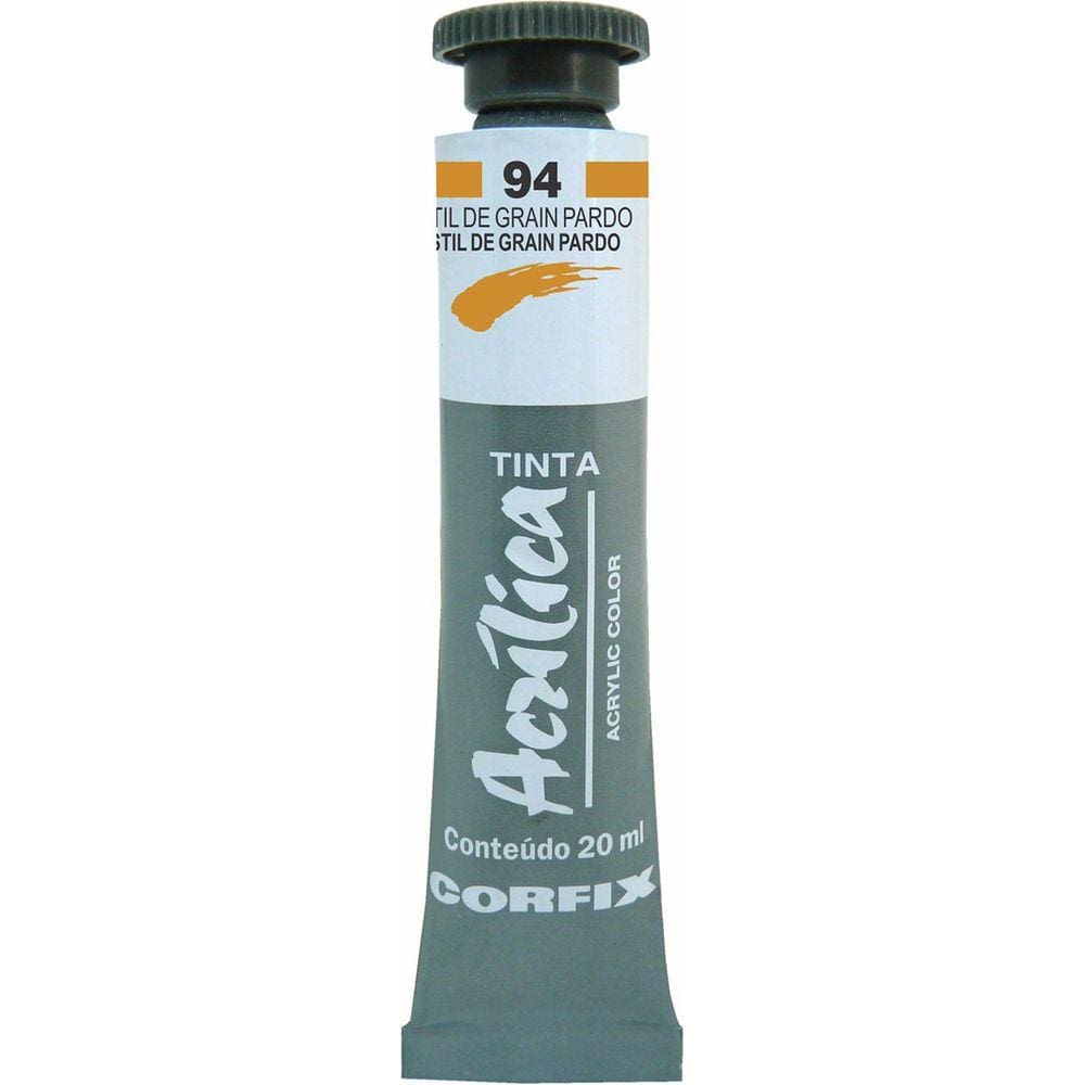 Tinta Acrílica Corfix 20ml Cor Stil de Grain Pardo 94 G2