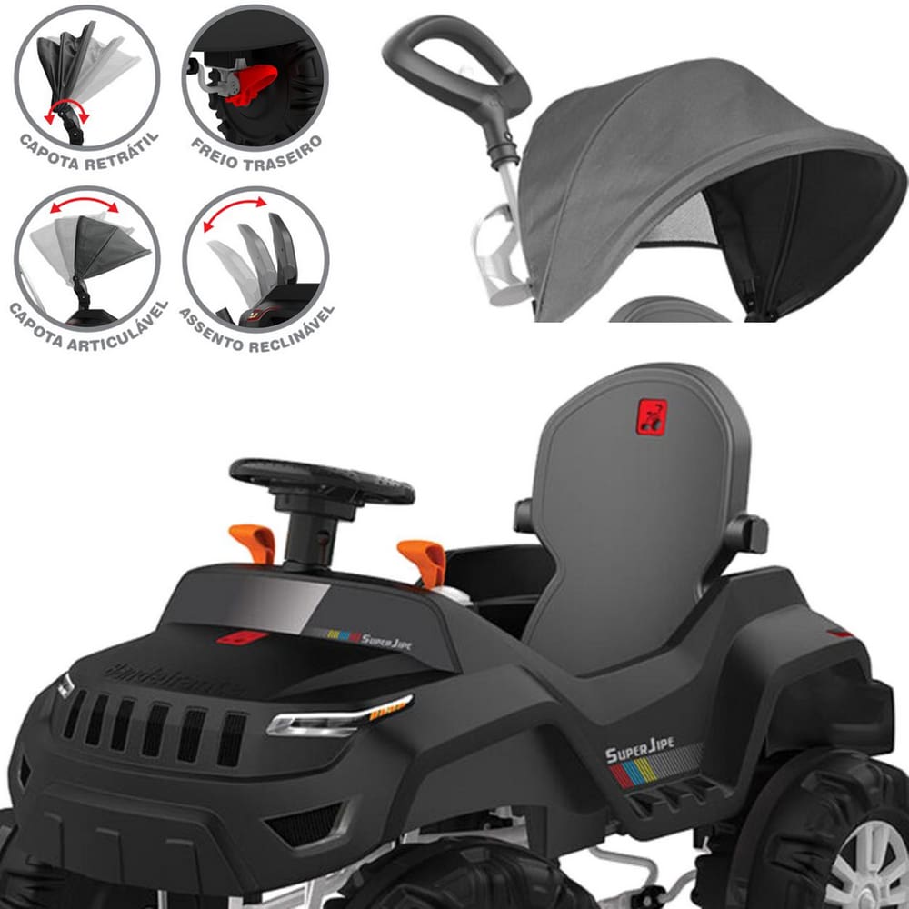 Triciclo Infantil Bandeirante Motoban Premium - Pedal e Passeio com Aro -  Homem Aranha