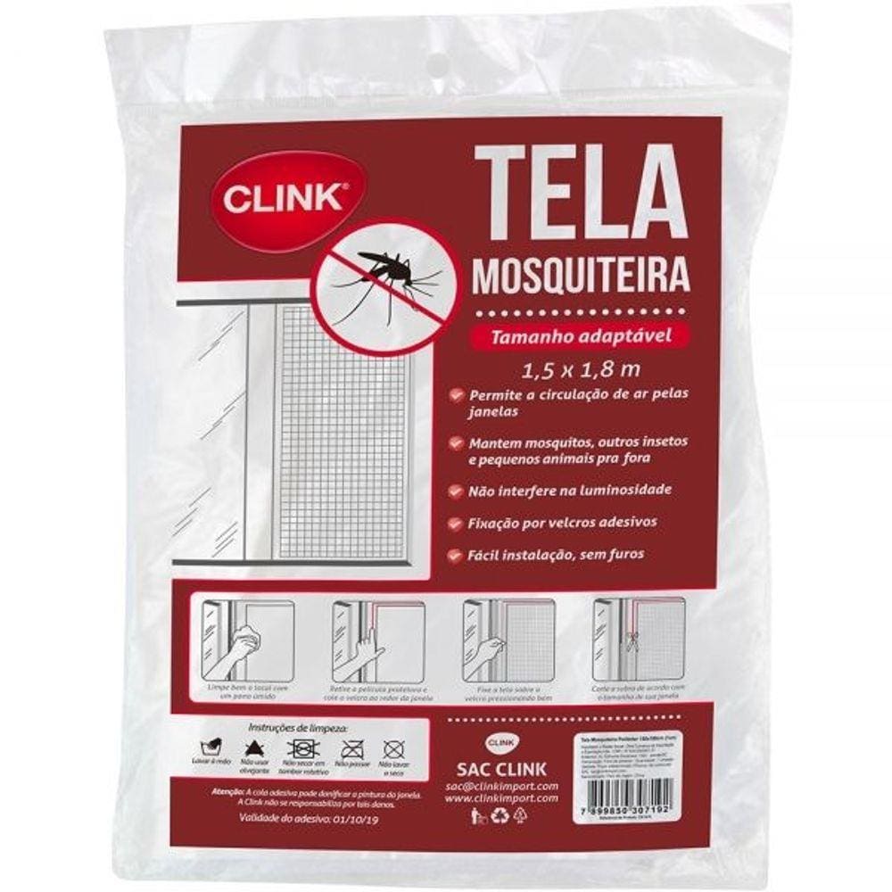 Tela Mosquiteira 1,5x1,8m Clink