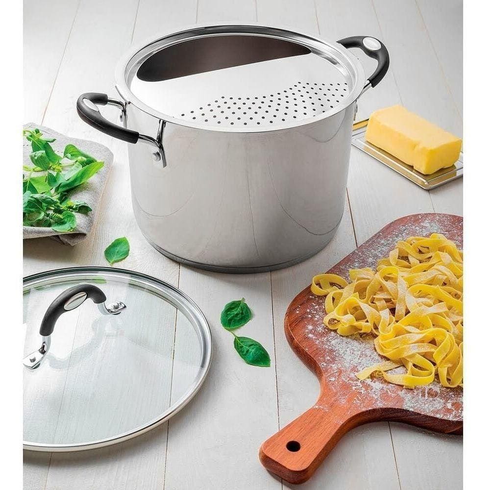 Espagueteira Tramontina Para Fogão De Indução 24Cm Aço Inox