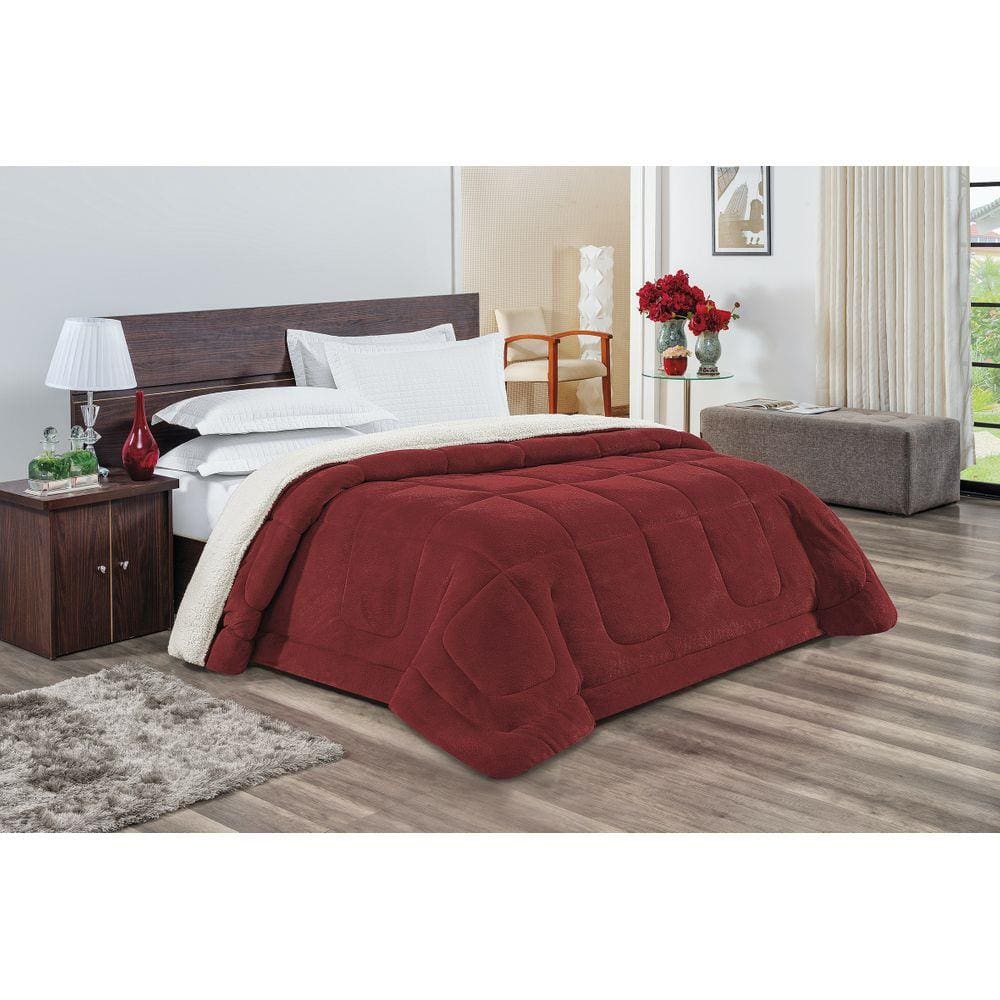 Coberdrom Everest Solteiro 1 Peça  Vermelho