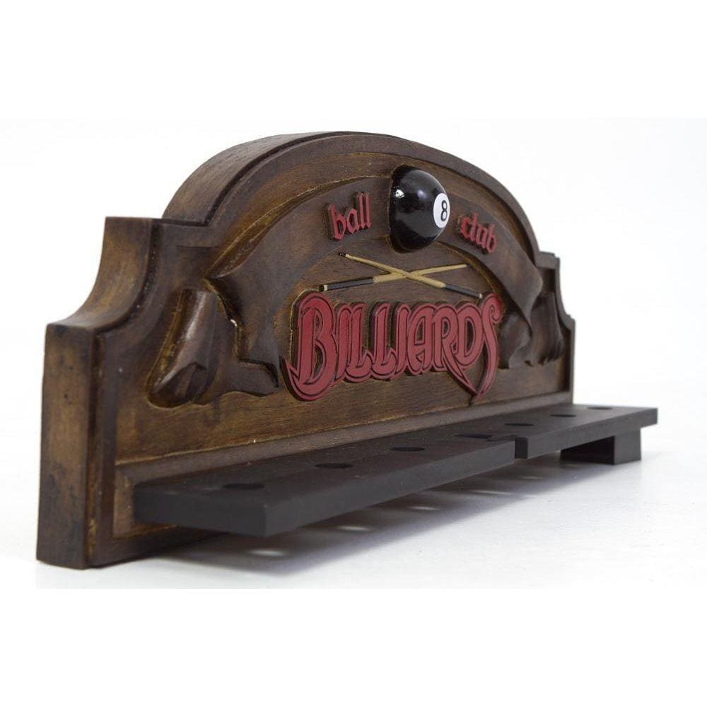 Porta-Tacos Decorativa - Ball 8 Club Billiard + Suporte