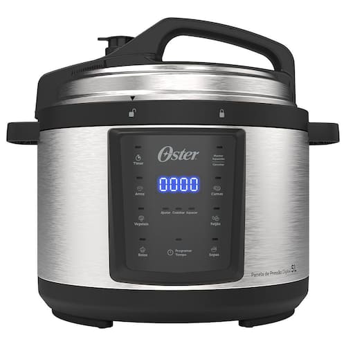 imagem-Panela de Pressão Elétrica Digital 5L Oster - 220V