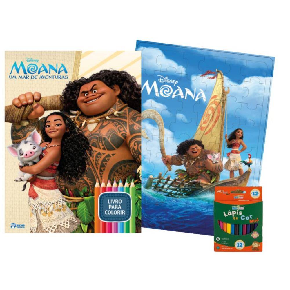 Disney Livro Com Aquarela - Moana