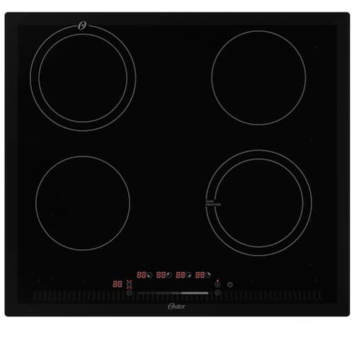 imagem-Cooktop por Indução Oster em Vitrocerâmico com 04 Bocas e Painel Touch Screen Preto - OTOP402 - 220V