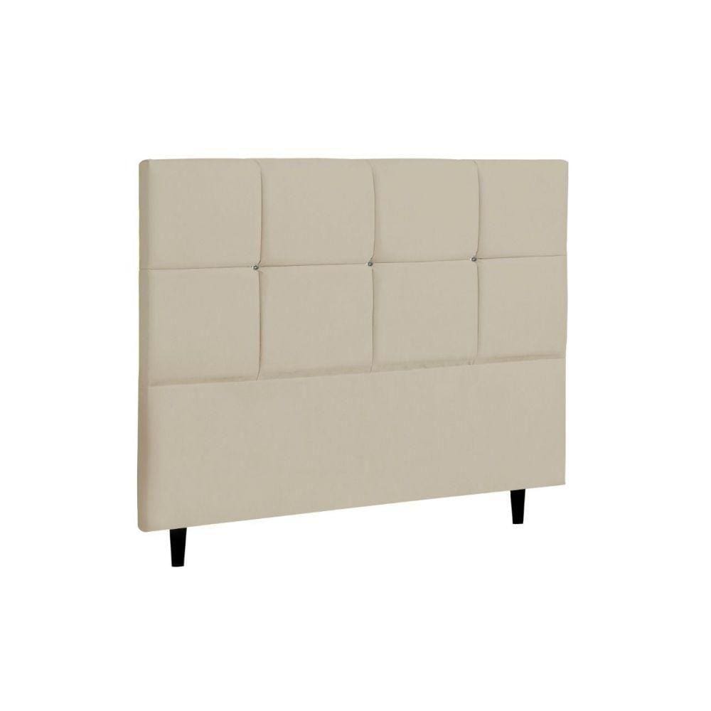 Cabeceira Casal King Jbe Paris 195cm Bege Cama Box 193cm