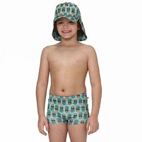 Sunga boxer estampada bad boy infantil