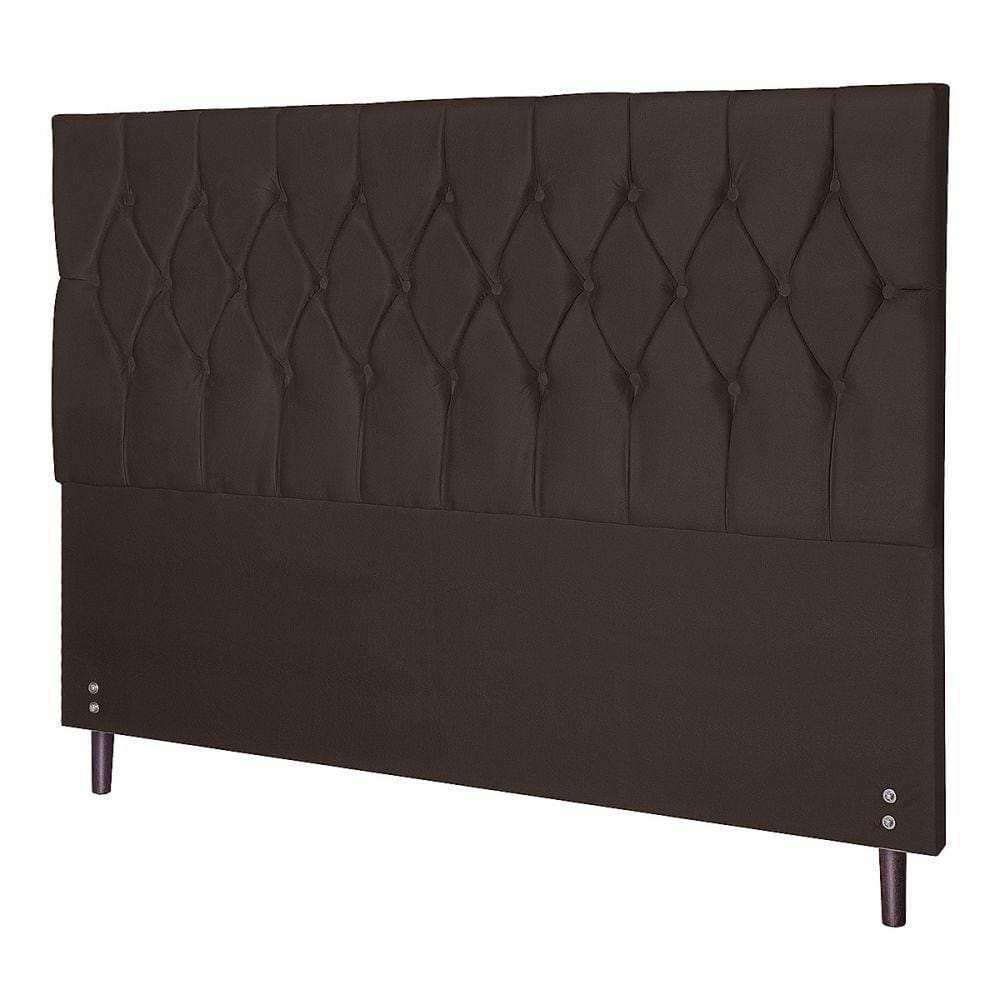 Cabeceira Casal Queen Jbe Madri 164cm Marrom Cama Box 158cm