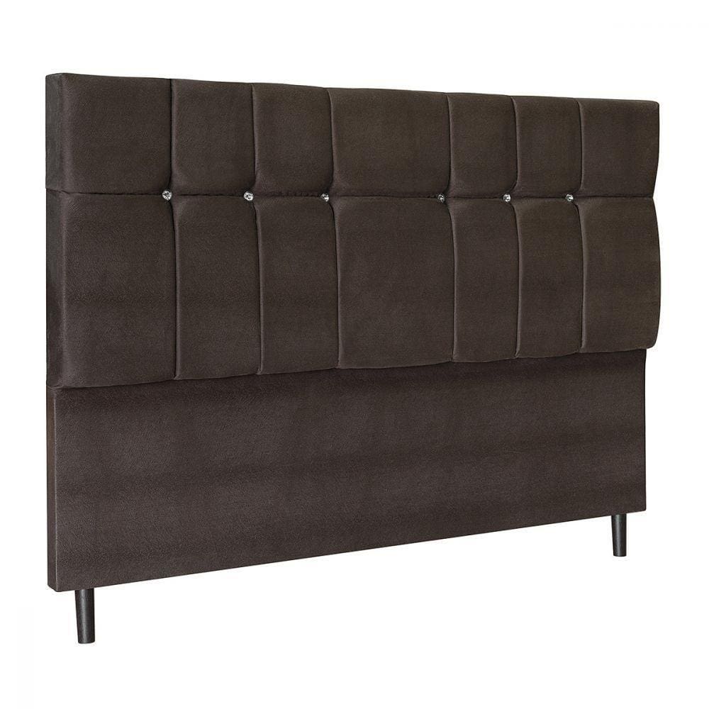 Cabeceira Casal Queen Jbe Opala 164cm Marrom Cama Box 158cm