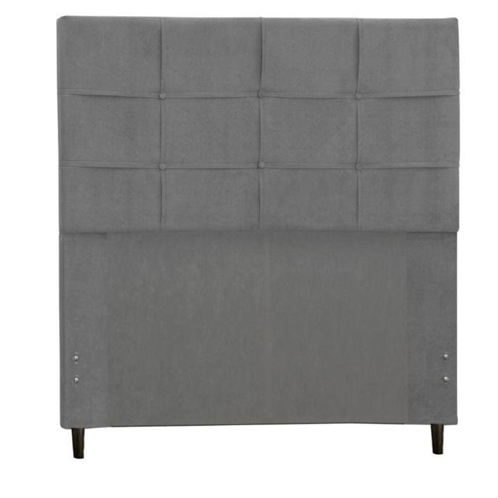 Cabeceira Casal King Jbe Style 195cm Cinza Cama Box 193cm