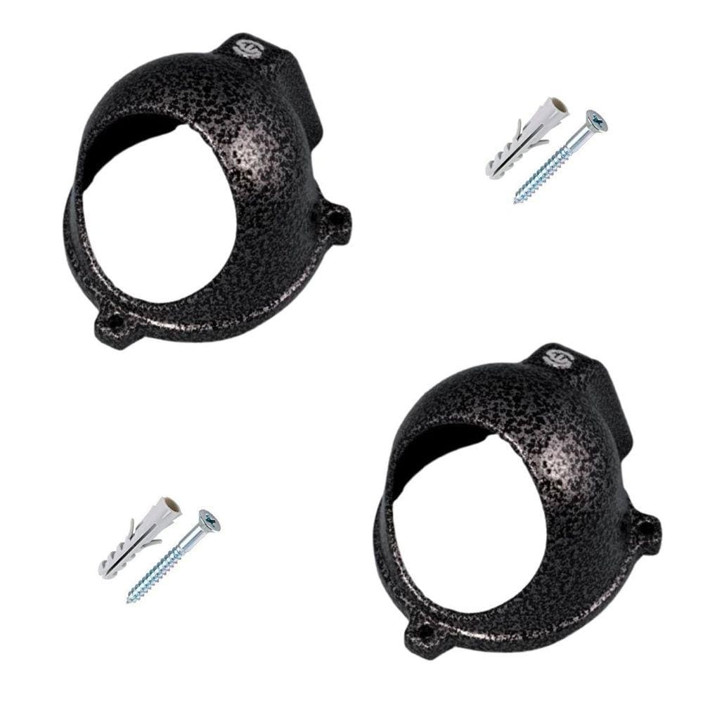 Kit 2 Protetor Cinza Para Camera Dome Com Espaço Conectores