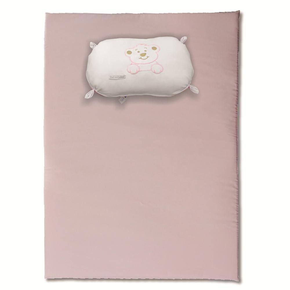 Colchonete Para Mini Berço Lala Lipe + Naninha Rosa - FBN302