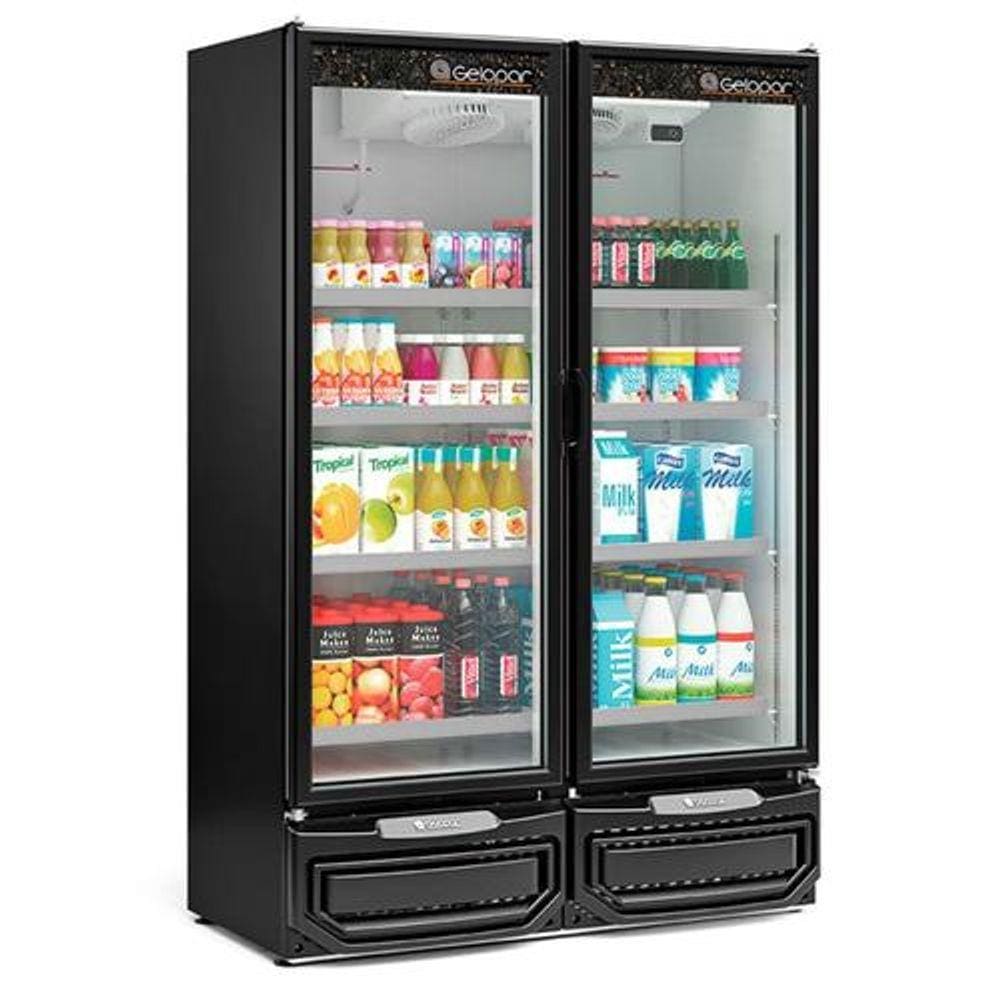Balcao Refrigerado Frios E Laticinios Vert Gcvr-950 Preto 2 Portas 220V - Gelopar