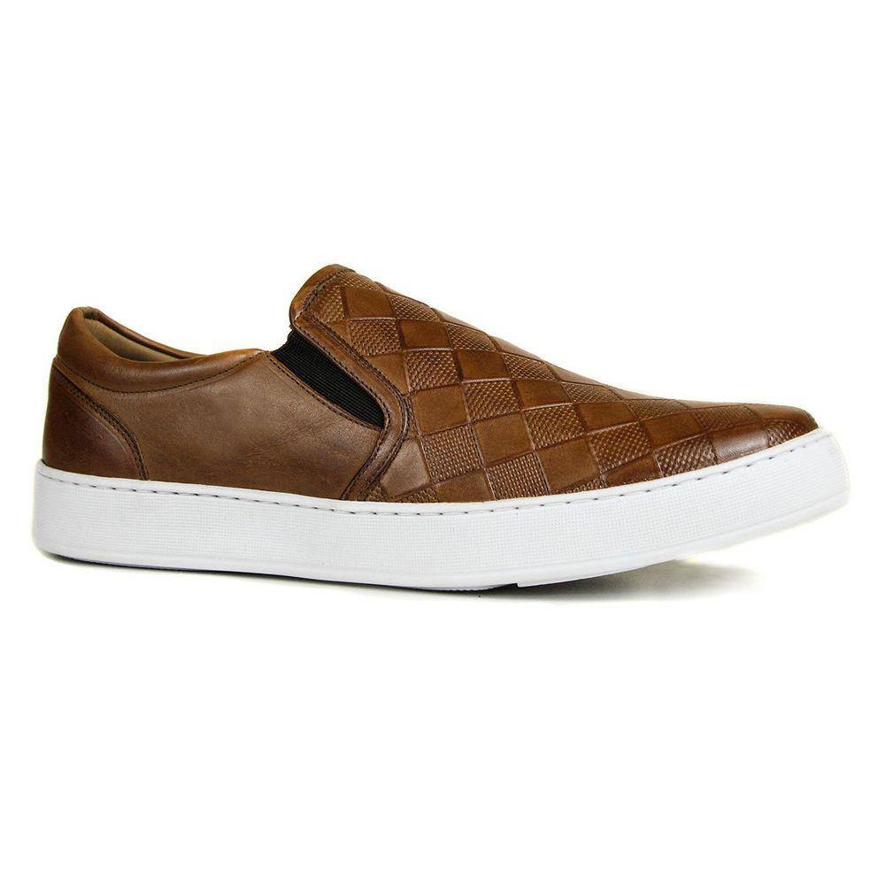 Sapatenis casual masculino slip on iate lancamento sapatofran relogio street  walker | Extra