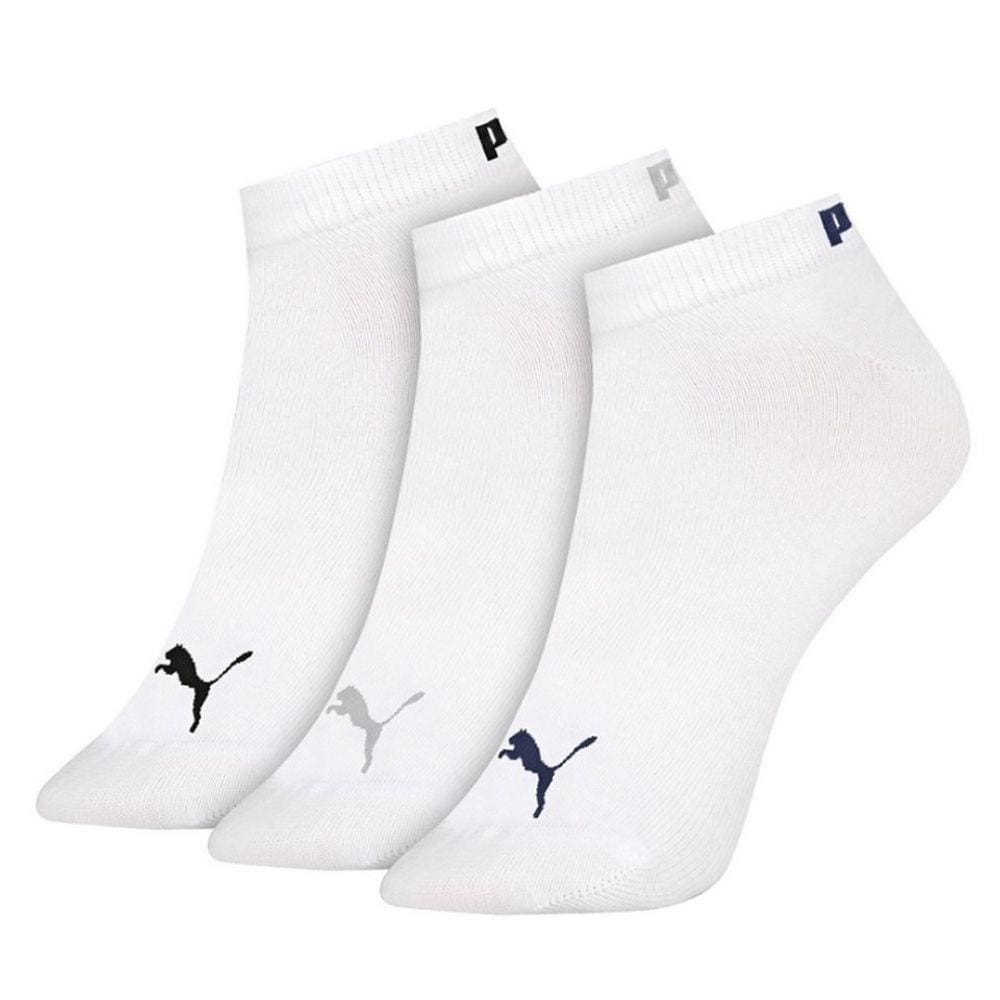 Kit 3 Pares Meia Sapatilha Puma 4725 Selene - Branco/Branco/Branco