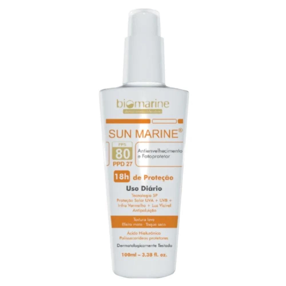 Protetor Solar Facial Biomarine Sun Marine FPS 80 50ml