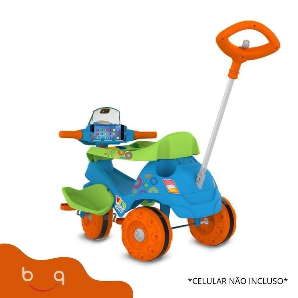 Triciclo Velobaby Azul G2 Passeio Pedal - Bandeirante 356